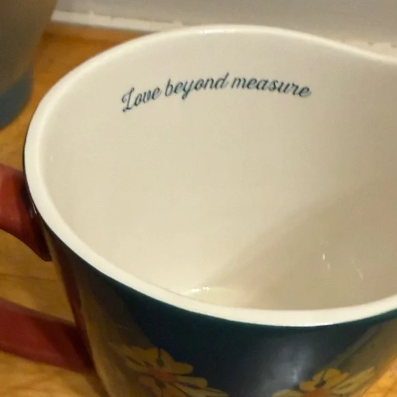 Pioneer Woman Harvest Green Vintage Geo 1 Qt Measuring Pitcher - - Picture 5 of 5